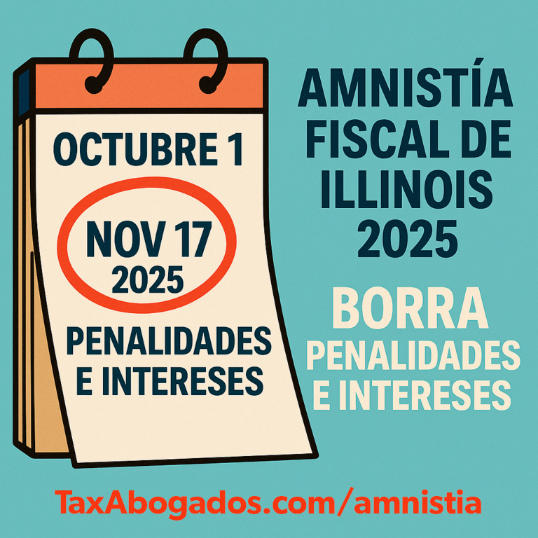Eliminar multas e intereses Tax Illinois, IRS Abogado de Taxes